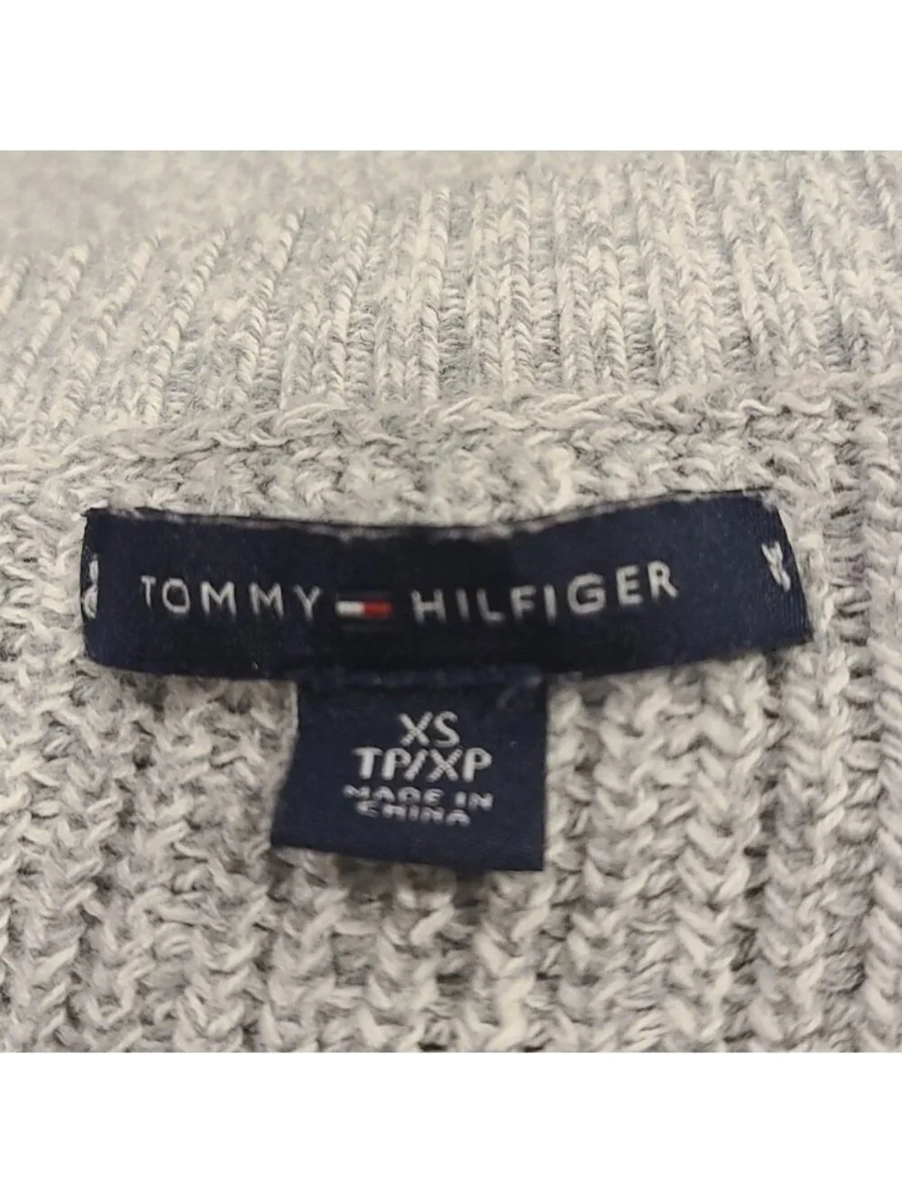 Tommy Hilfiger Grey knit crew neck sweater
